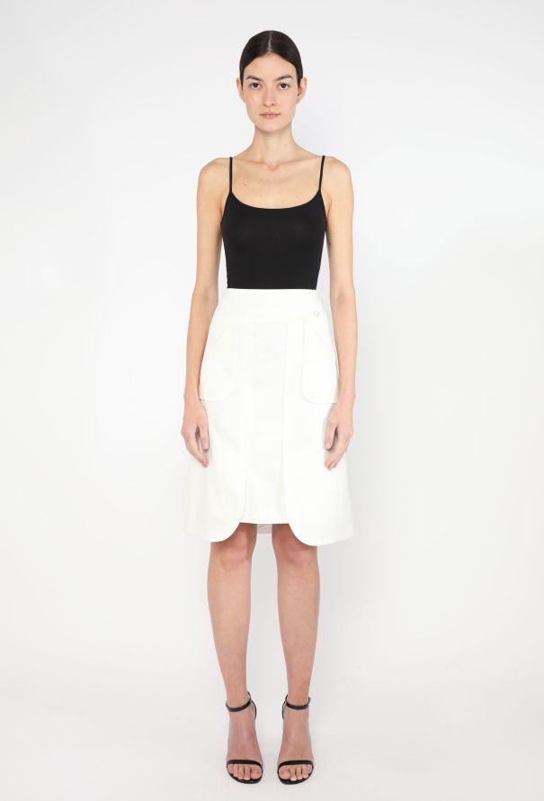 Chanel Resort 2014 Denim 'CC' Skirt - 1