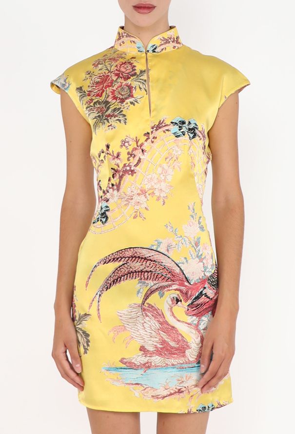 Roberto Cavalli Chinoiserie Silk Dress, S/S 2003 - 5