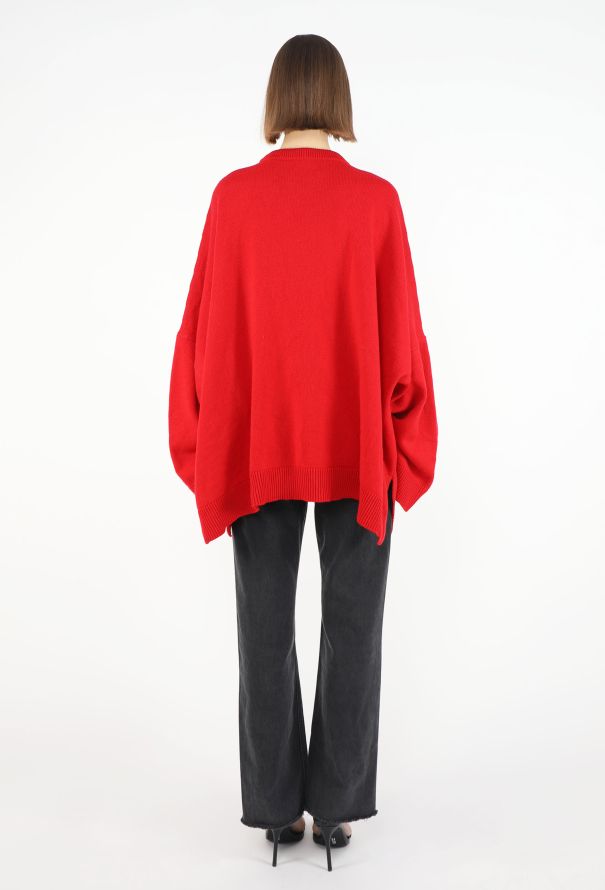 Loewe Oversized Open-Slit Sweater - 5