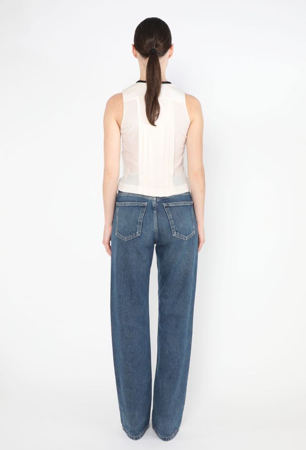 Chanel Ruffled Silk Lavallière Blouse - 4