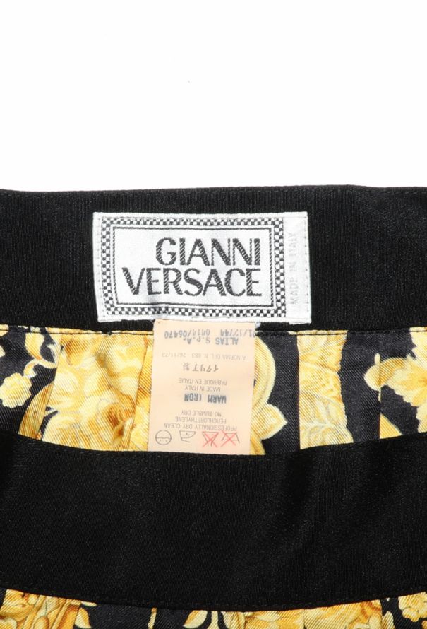 Gianni Versace Barocco Pleated Silk Skirt, F/W 1991 - 7