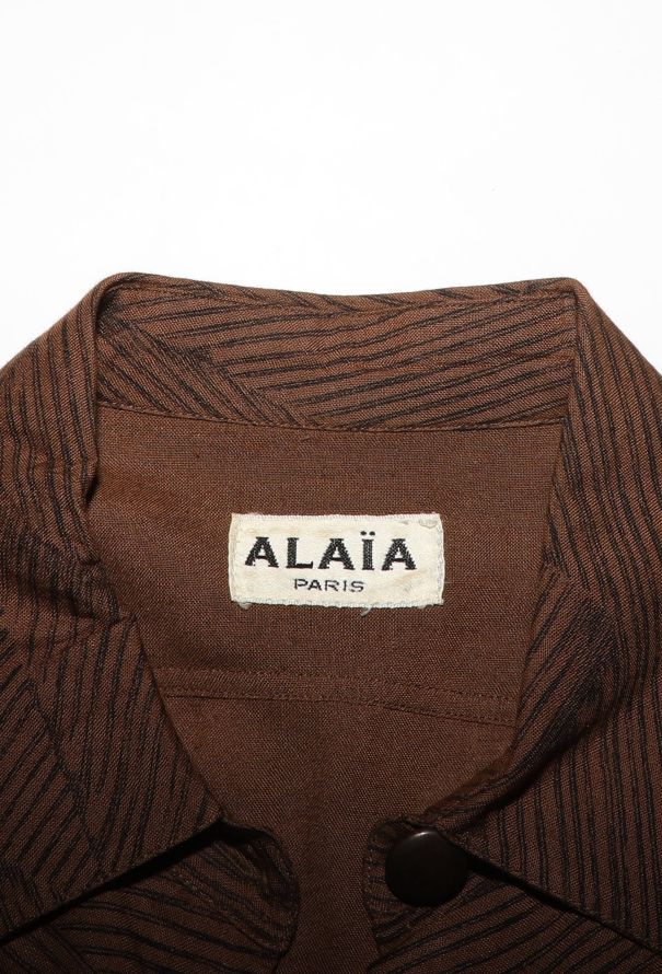 Alaïa S/S 1986 Geometric Printed Tunic - 7