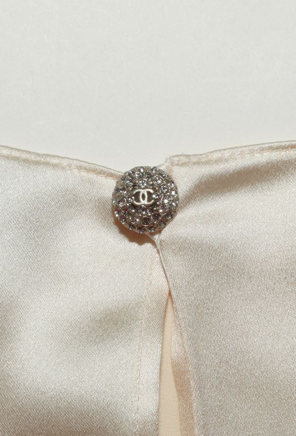 Chanel Silk Charmeuse Blouse - 6 Chanel Silk Charmeuse Blouse - 6