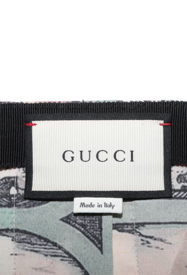 Gucci F/W 2016 Venetian Silk Skirt - 6