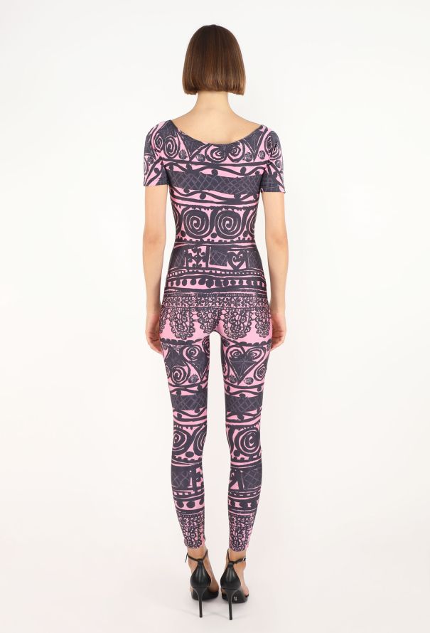 Christian Lacroix Graphic Printed Jumpsuit, 1993 - 4