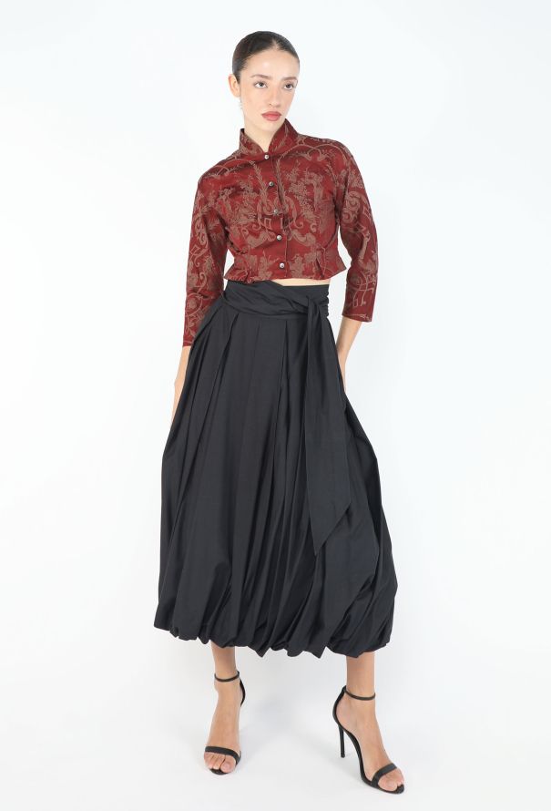 Romeo Gigli Collector S/S 1987 Draped Bubble Skirt - 1