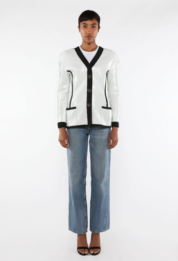 Chanel Sequin Scuba Zip Jacket, S/S 1991 - 5