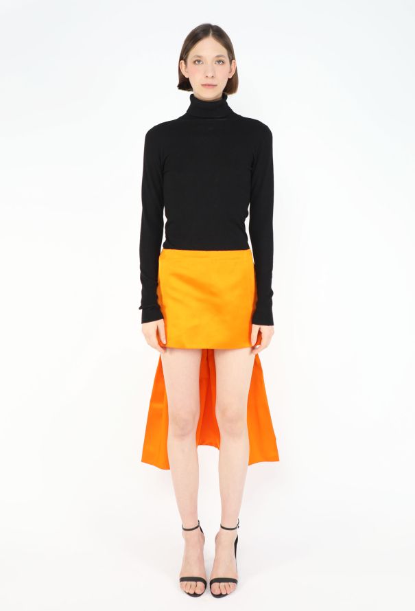 Prada S/S 2022 Silk Pleated Asymmetrical Skirt - 1