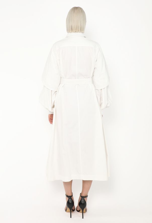 Céline S/S 2017 Tulip-Sleeve Cotton Dress - 6 Céline S/S 2017 Tulip-Sleeve Cotton Dress - 6