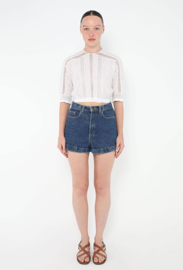 Antique Lace Trim Pintuck Top - 2 Antique Lace Trim Pintuck Top - 2