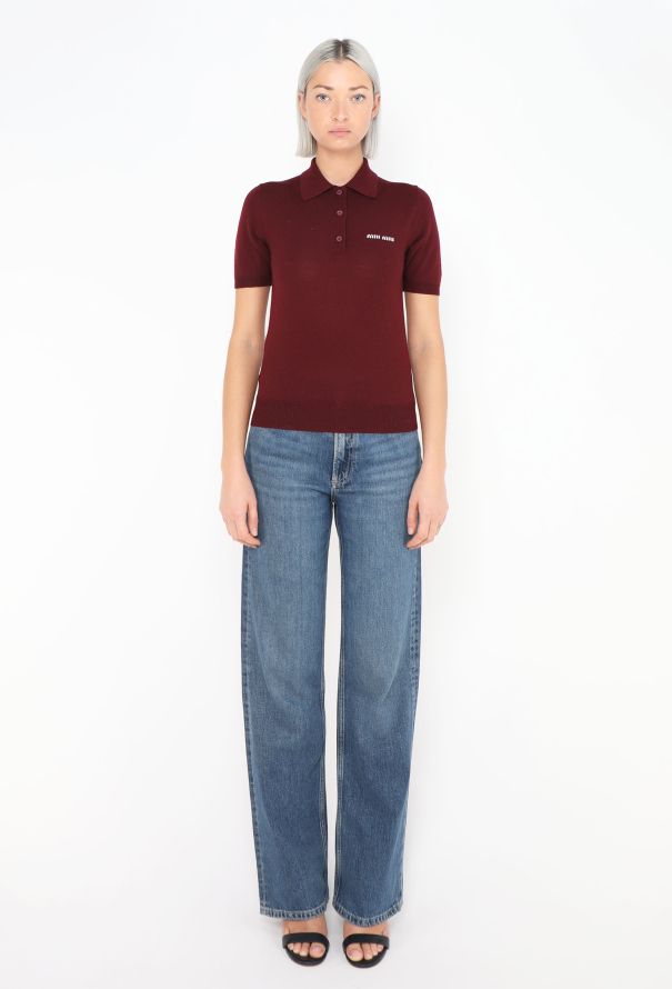 Miu Miu S/S 2024 Knit Emblem Polo - 3 Miu Miu S/S 2024 Knit Emblem Polo - 3
