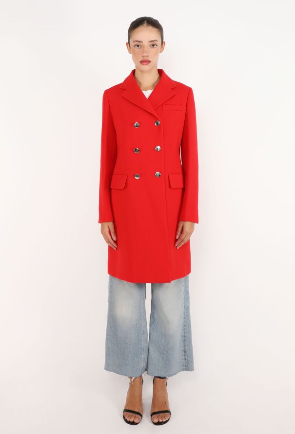 Prada Crêpe Double Breasted Coat - 1