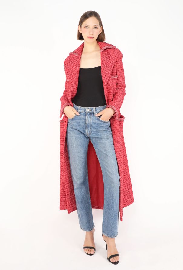 Chanel 2020 Iridescent Tweed 'CC' Coat - 6