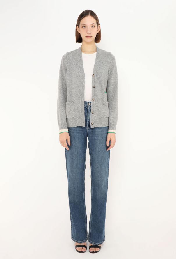 Céline Cashmere Stacked Pocket Cardigan - 3