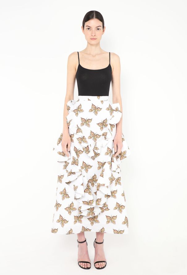 Rodarte F/W 2019 Ruffled Butterfly Ensemble - 3