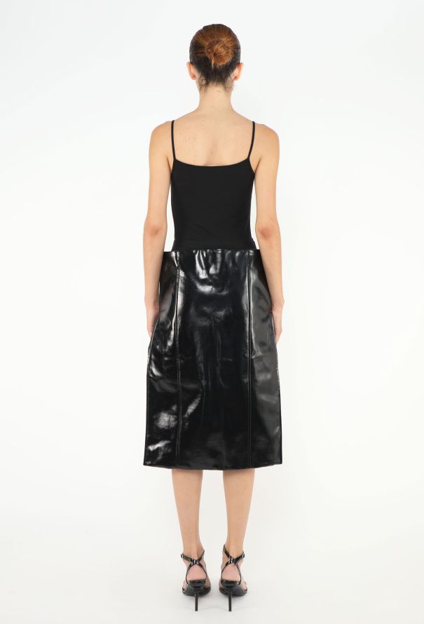 Sacai S/S 2023 Vinyl Leather Skirt - 5