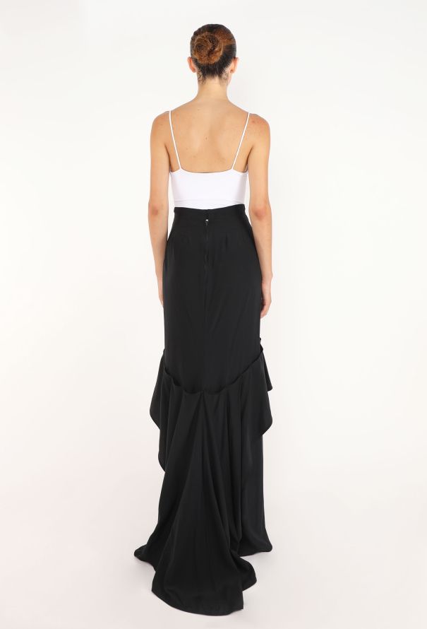 Saint Laurent Ruffled Silk Maxi Skirt, F/W 2003 - 7
