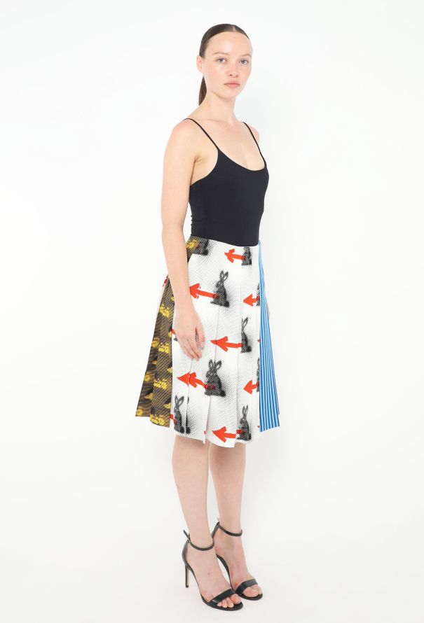 Prada Resort 2016 Rabbit Patchwork Skirt - 4