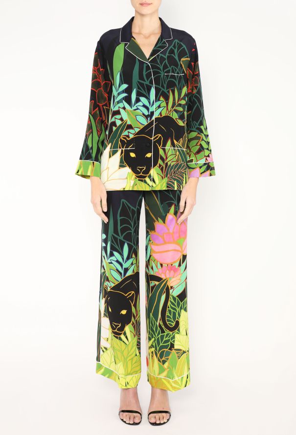 Valentino S/S 2020 Jungle Pajama Ensemble - 5