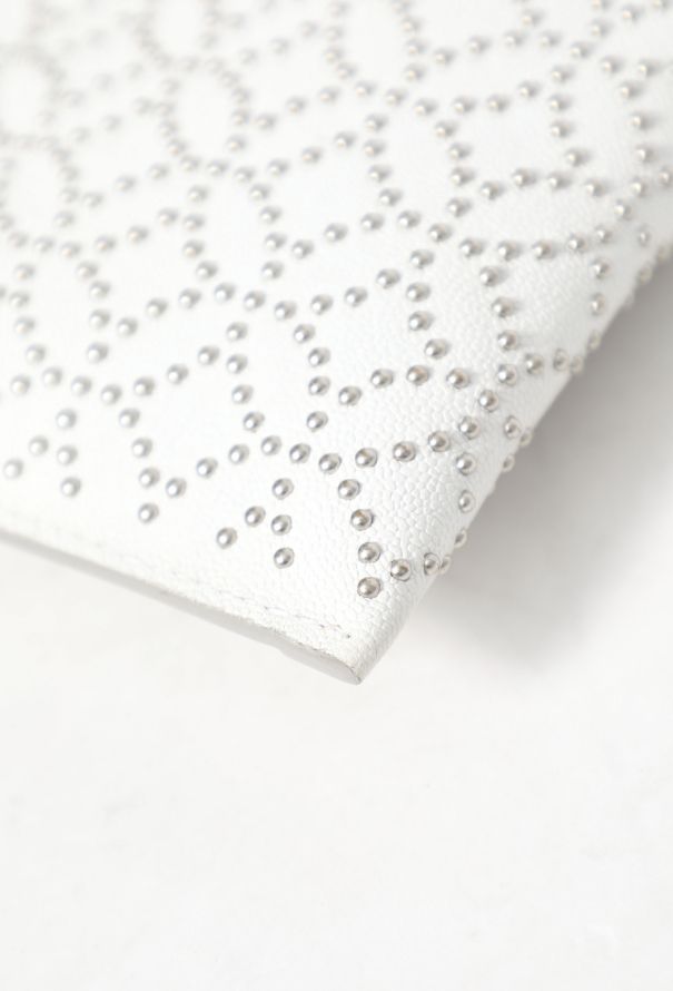 Alaïa Studded White Envelope Clutch - 10 Alaïa Studded White Envelope Clutch - 10