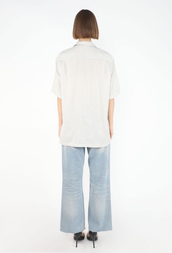 The Row Jorge Pinstripe Silk Shirt, 2026 - 5