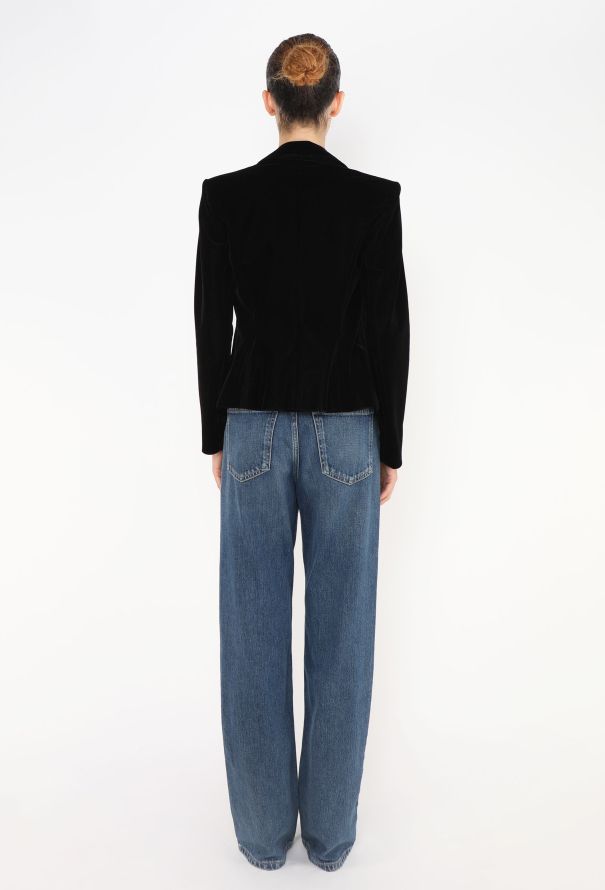 Saint Laurent F/W 2002 Tailored Velvet Blazer - 7 Saint Laurent F/W 2002 Tailored Velvet Blazer - 7