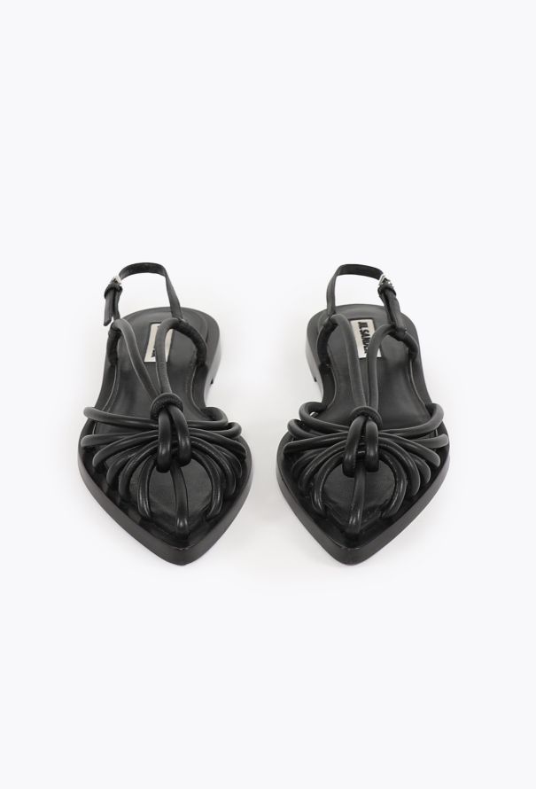 Jil Sander 2022 Knotted Leather Sandals - 2