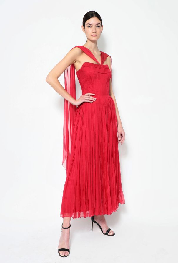 Chanel STUNNING Haute Couture 1970 Silk Bustier Gown - 1 Chanel STUNNING Haute Couture 1970 Silk Bustier Gown - 1