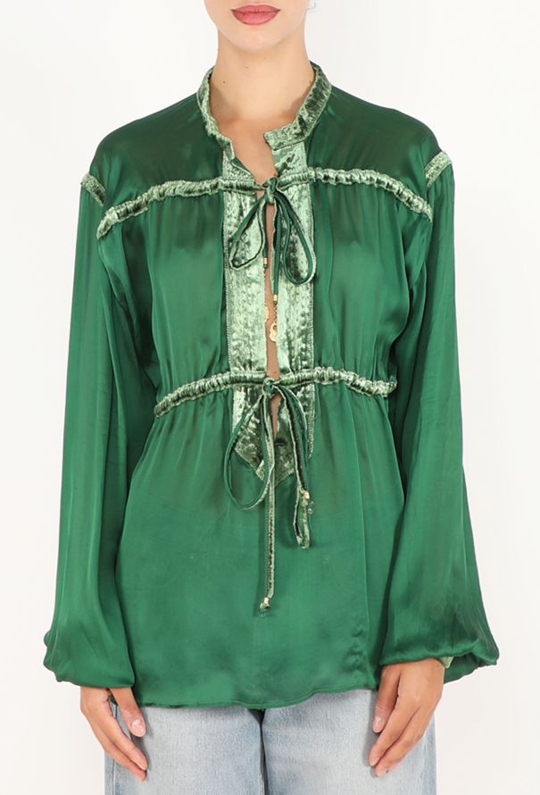 Roberto Cavalli Charmeuse Charm Blouse, 2005 - 3