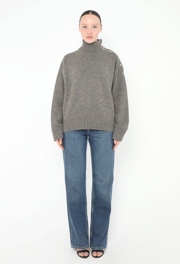 Céline Buttoned Cashmere Sweater - 2
