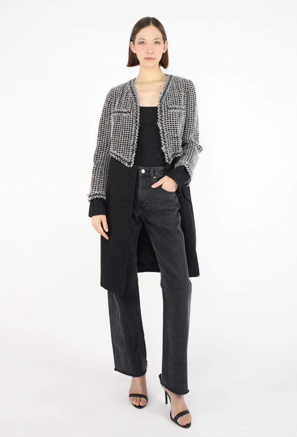 Chanel F/W 2011 Gripoix Tweed Hybrid Coat - 7