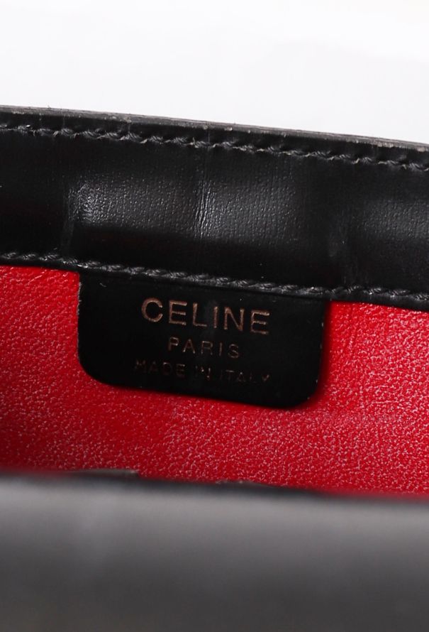 Céline Vintage Calèche Bag Black - 12