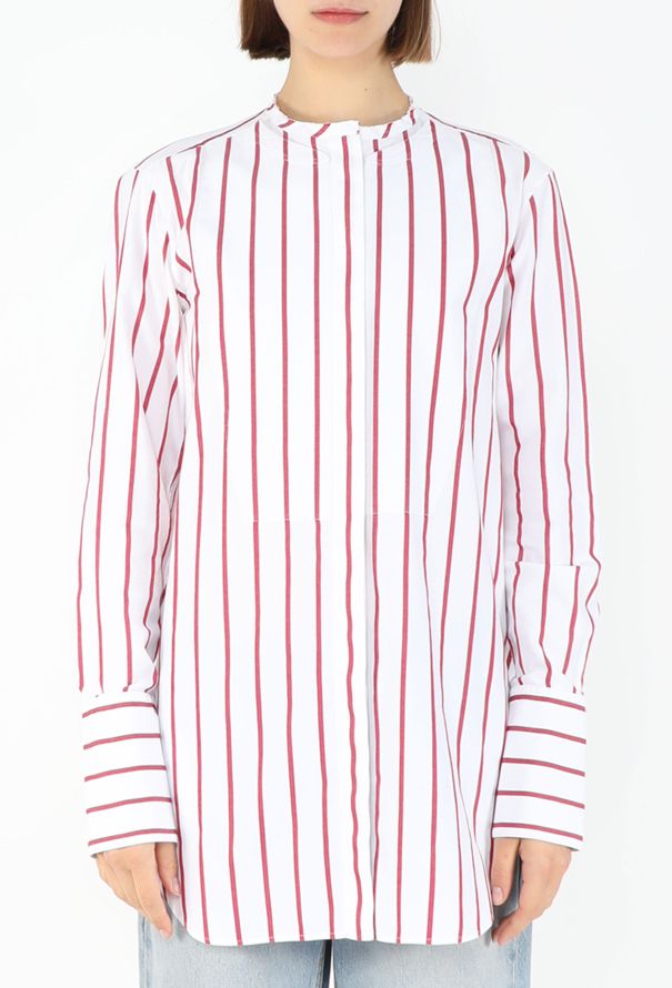 Céline Striped Cotton Bib Tunic - 1