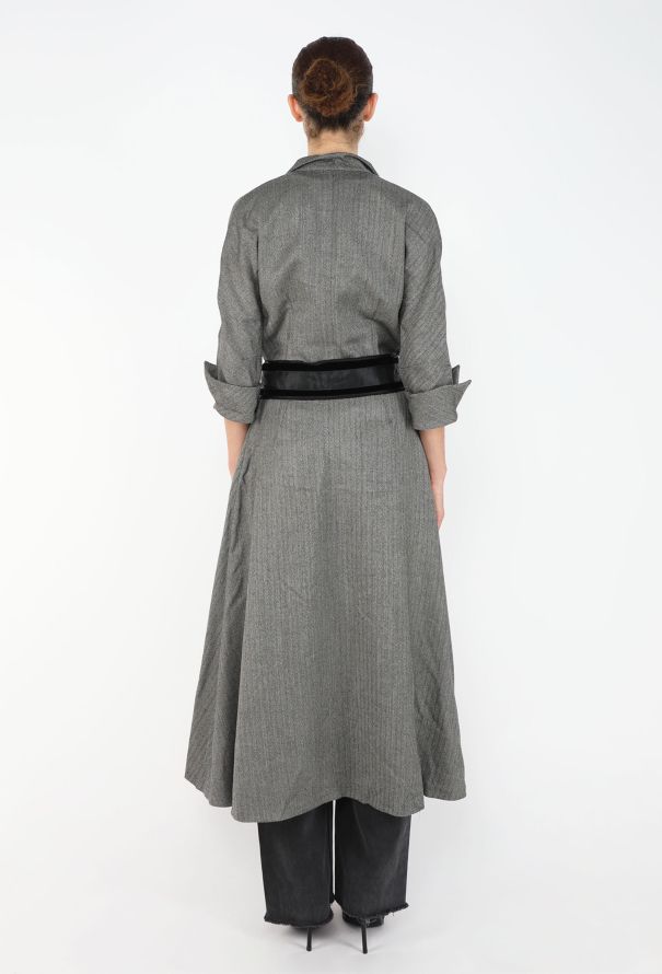 Chloé 2001 Herringbone Belted Coat - 5