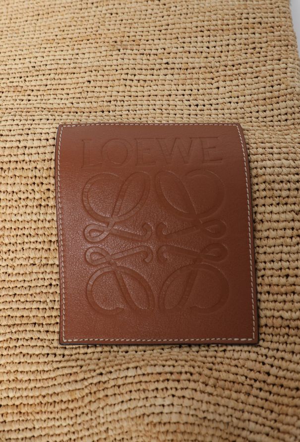 Loewe Paula's Ibiza Slit Raffia Tote Bag - 12