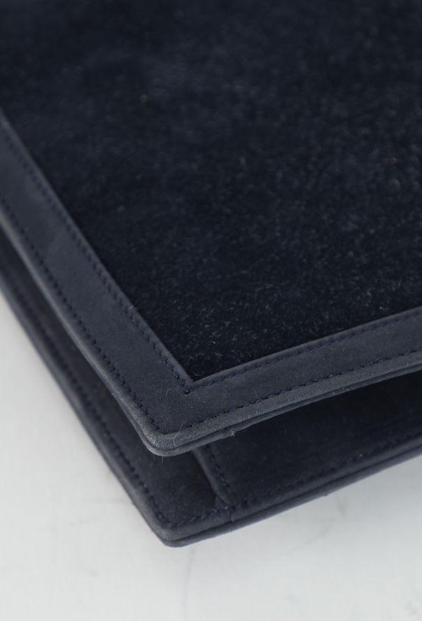 Hermès Rare '70s Bleu Marine Veau Doblis Alcazar Bag - 9