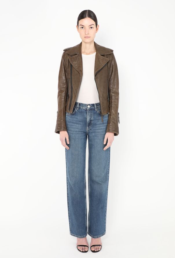 Balenciaga Lambskin Biker Jacket - 4