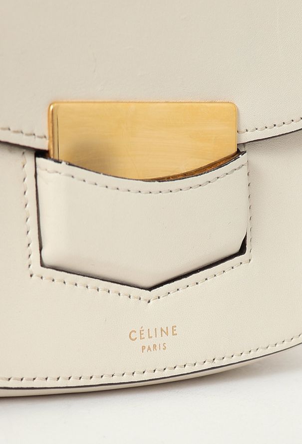 Céline White Small Trotteur Bag - 11