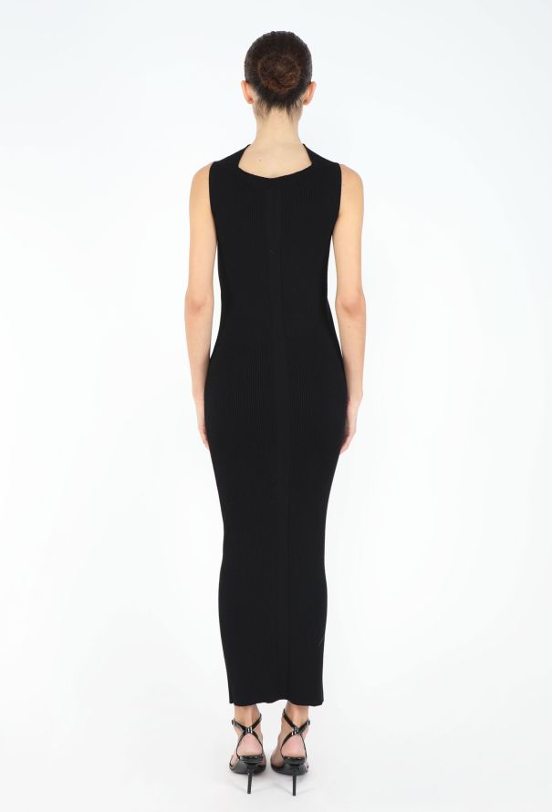 Rick Owens 2024 Asymmetrical Ribbed Dress - 4