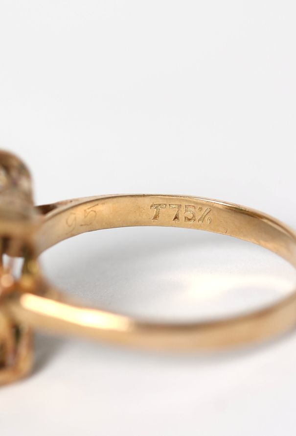 Vintage Fine Jewelry 1960s 18K Yellow Gold & Jade Ring - 6