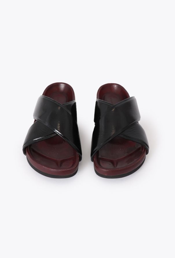 Céline Resort 2014 Patent Criss-Cross Sandals - 4