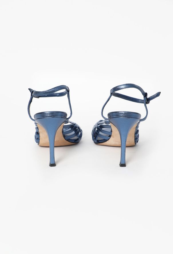 Manolo Blahnik Late '90s Strappy Slingback Sandals - 4