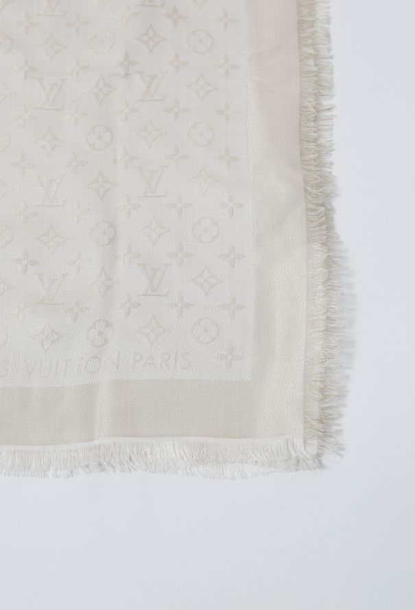 as-is* Louis Vuitton Monogram Print Large Scarf