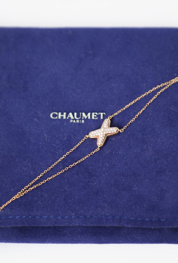 Chaumet 18K Pink Gold & Diamond Jeux de Liens Bracelet - 5