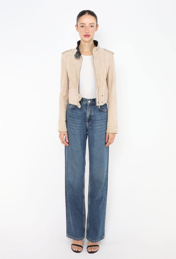Chanel Suede Cropped Épaulette Jacket - 2