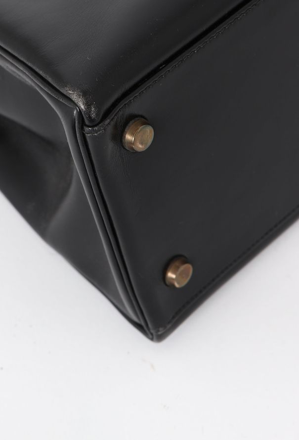 Hermès '70s Black Box Kelly 32 Retourné - 9 Hermès '70s Black Box Kelly 32 Retourné - 9