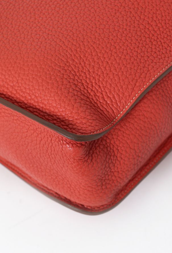 Hermès Orange Clémence Marwari Bag - 7