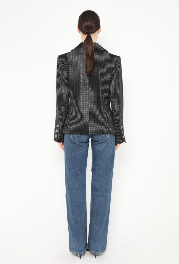 Saint Laurent F/W 1992 Pinstripe Blazer - 5 Saint Laurent F/W 1992 Pinstripe Blazer - 5