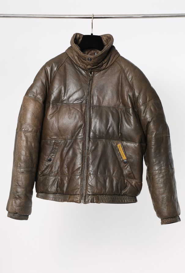 【国内配送】 Puffer Leather Goose Double 90s Jacket Vintage & Authentic | ジャケット・アウター