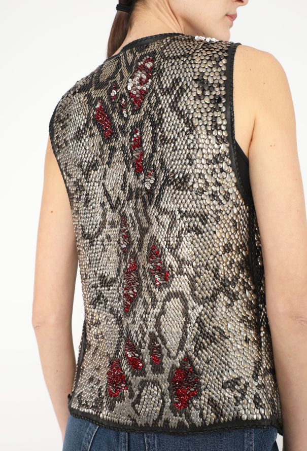 Balmain RARE F/W 2008 Decarnin Hand-Embroidered Vest - 3 Balmain RARE F/W 2008 Decarnin Hand-Embroidered Vest - 3